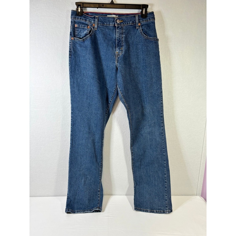 Levi's 550 Relaxed Bootcut Jeans Womens 12L MediumWash Blue Denim Stretch 12L‎